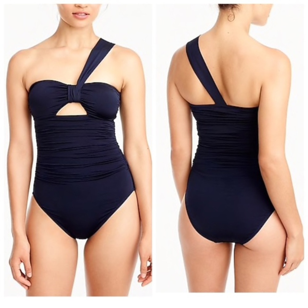 J. Crew One Shoulder One Piece Swimsuit
